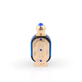 Nawal Perfume Oil 20ml ornate gold bottle with blue accents by Naseem